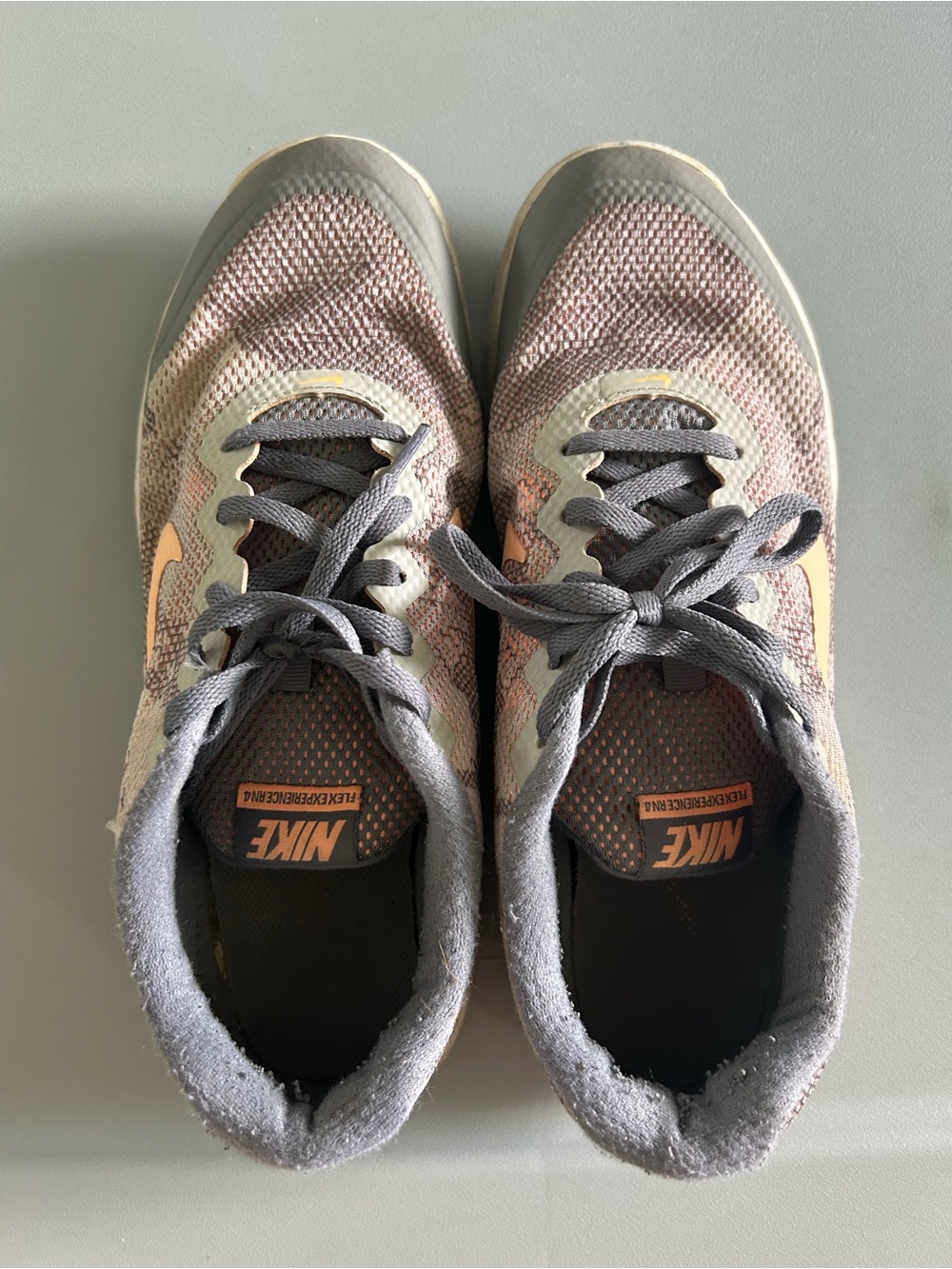 Nike Women's Gray and Pink Athletic Running Shoes